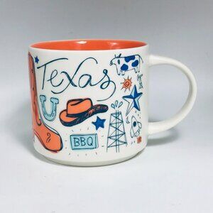 Starbucks Texas Coffee Mug Been There Series 2021 Lone Star State 14 Oz Ceramic